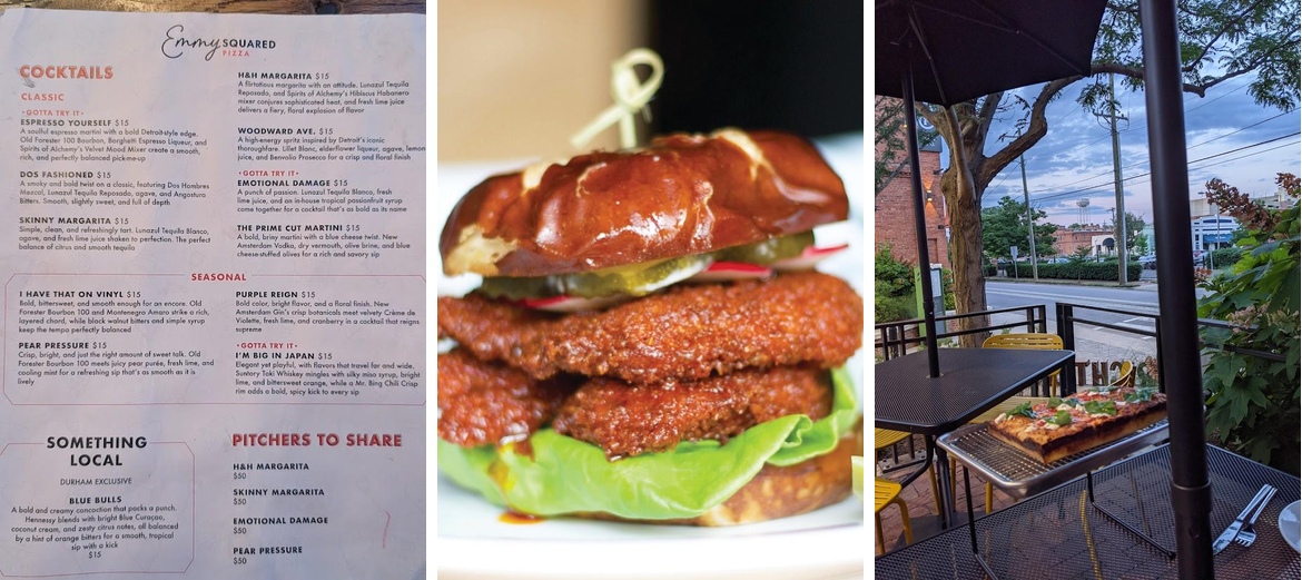Emmy Squared Pizza: Durham Menu