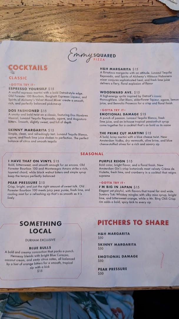 Emmy Squared Pizza: Durham